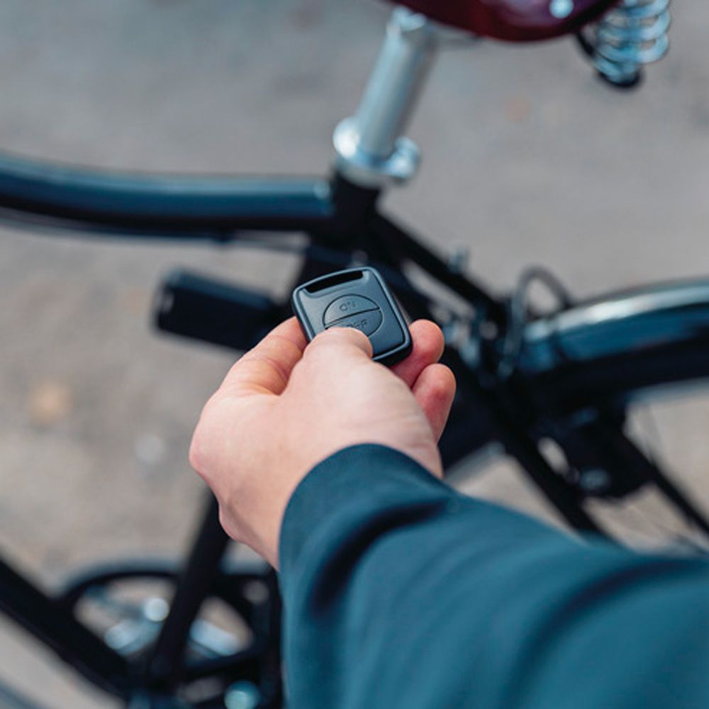 Alarme ABUS Alarmbox RC - 100 DB, Détection 3D | Pour Vélo, Scooter, Poussette | Activation Par Télécommande