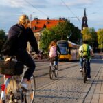 Deutsche Radfahrer in der Innenstadt von Dresden, Die Fahrräder entstammen von Bikpacking.