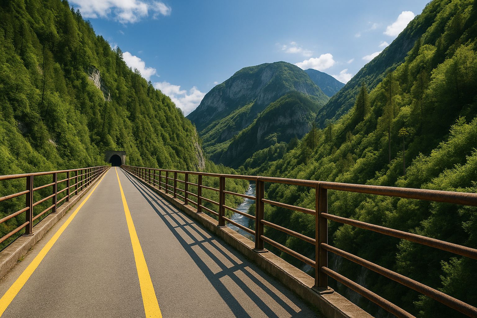 abschnitt des alpe adria radweg