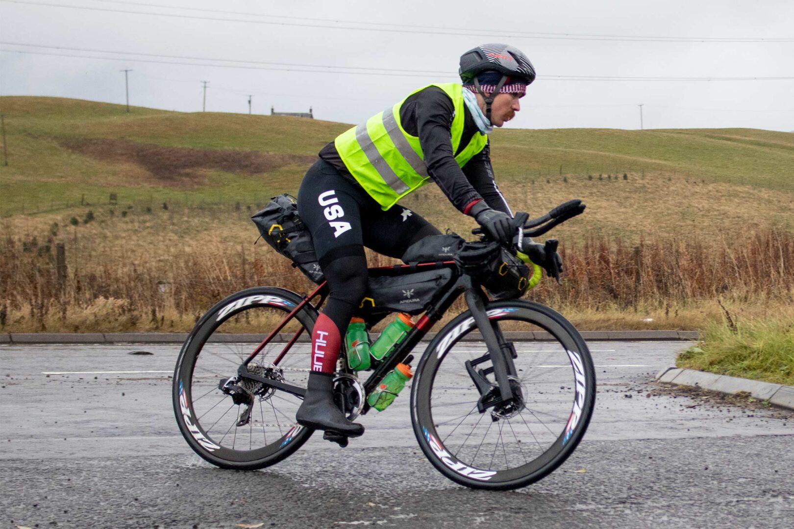 Rennrad mit Apidura BIkepacking Taschen