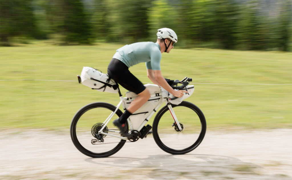 Rennrad mit Cyclite Bikepacking Taschen
