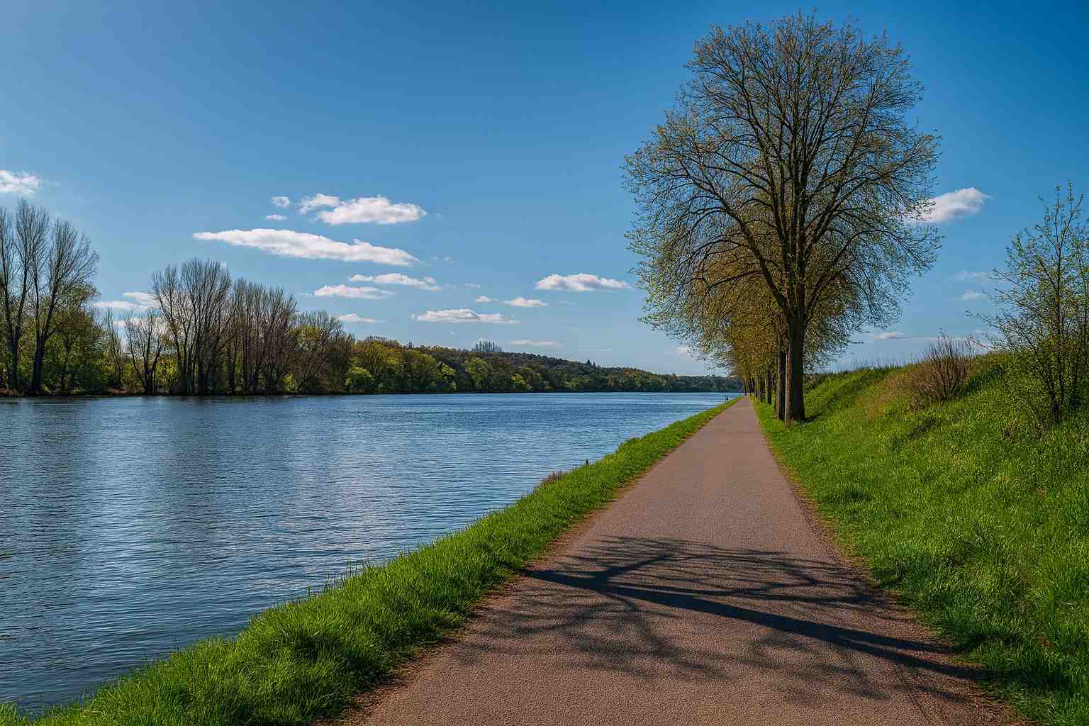 Streckenabschnitt des eurovelo 7