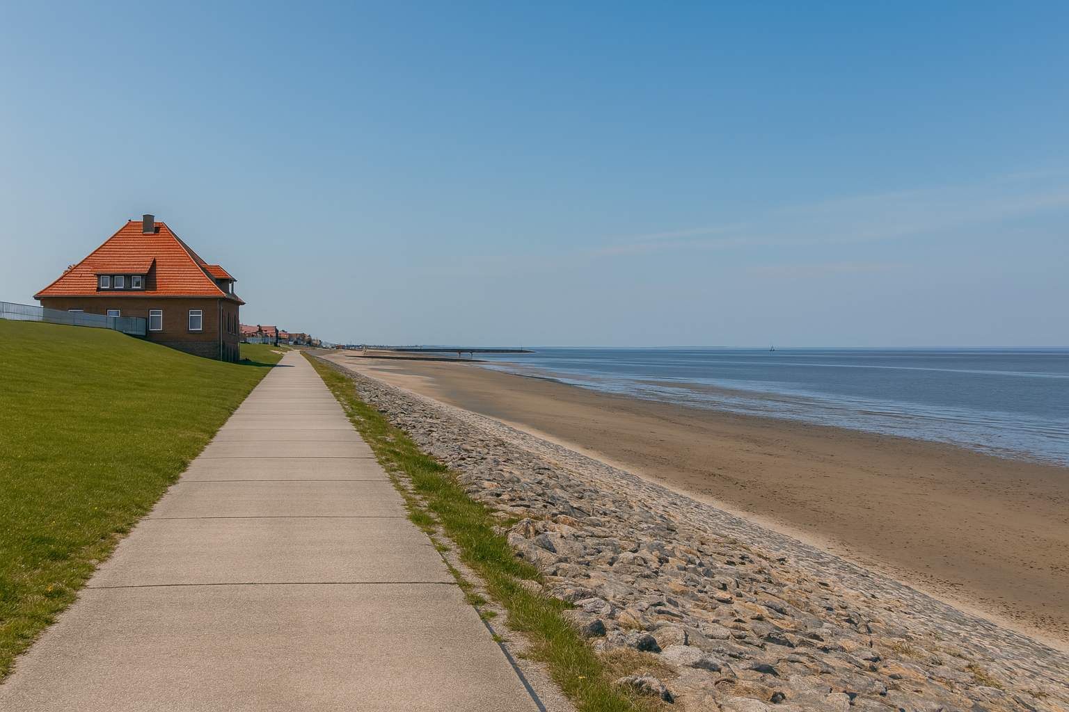 nordseeküstenradweg Abschnitt des nordseeküstenradweg