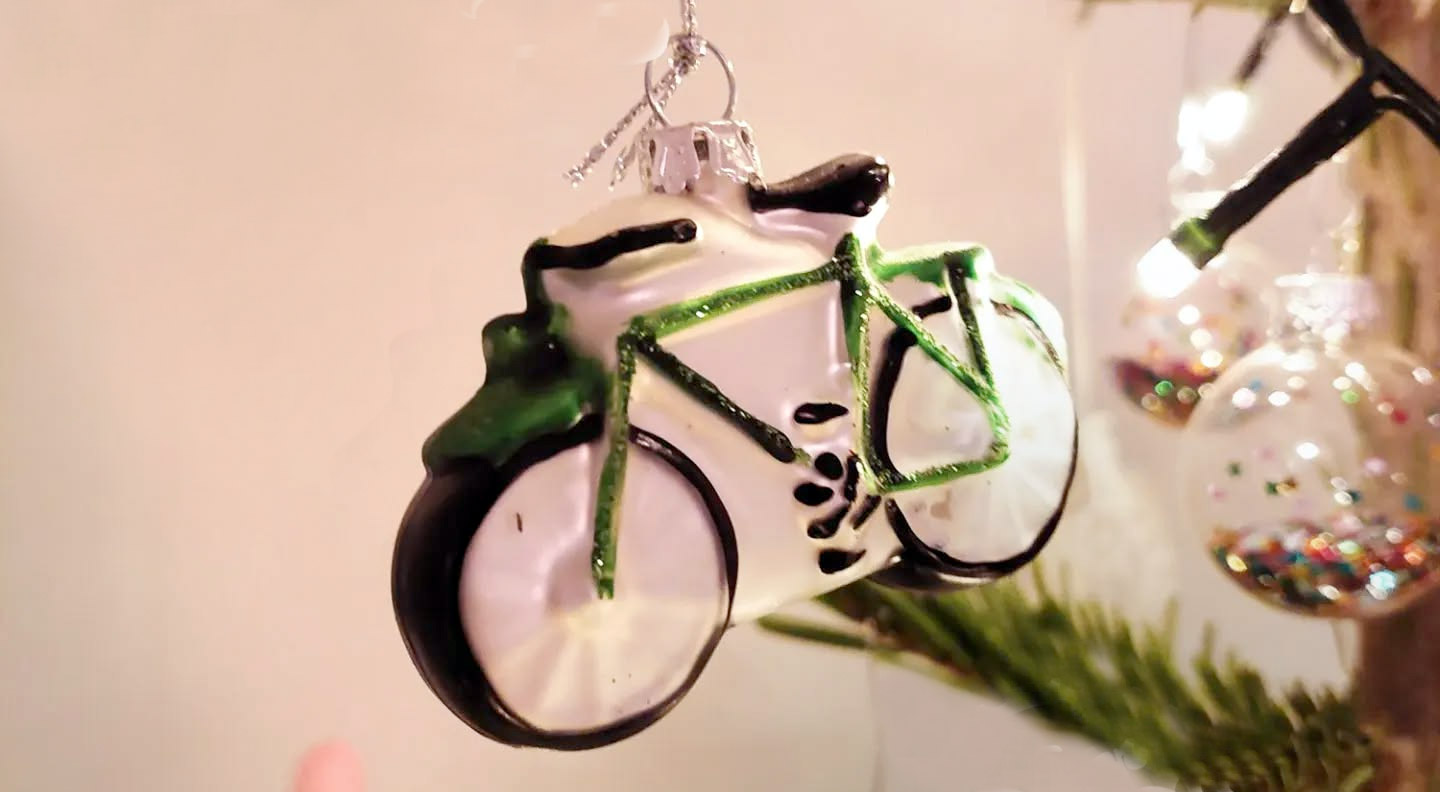 Weihnachtsgeschenk Radfahrer
