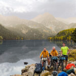 3 Freunde hoch oben in den Pyrenäen