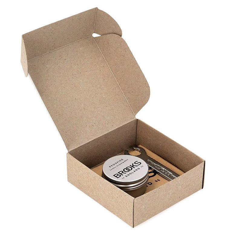 Brooks Leather Saddle Care Kit mit 30 ml Proofide, Sattelspanner, Baumwolltuch