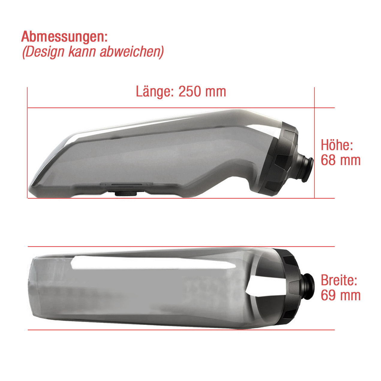 haibike-mrs-thebottle-ersatzflasche-skizze XLC Fidlock Bottle 650 ml Ersatzflasche ohne Connector WB-K05