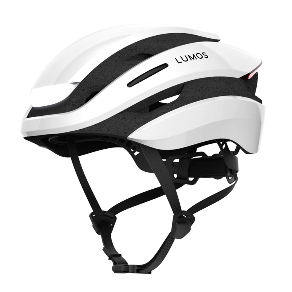 Lumos Ultra Mips Bike Helmet with LED and Blinkern White XL (6165
