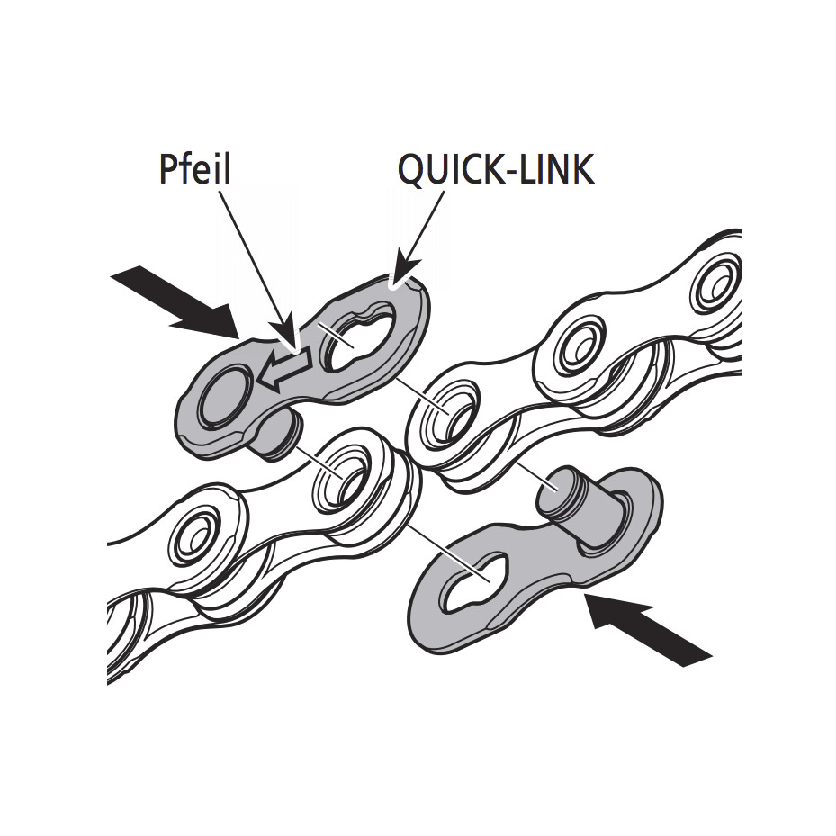 Shimano Kette CNHG71 6/7/8fach (Shimano Steps / Acera) mit QuickLink