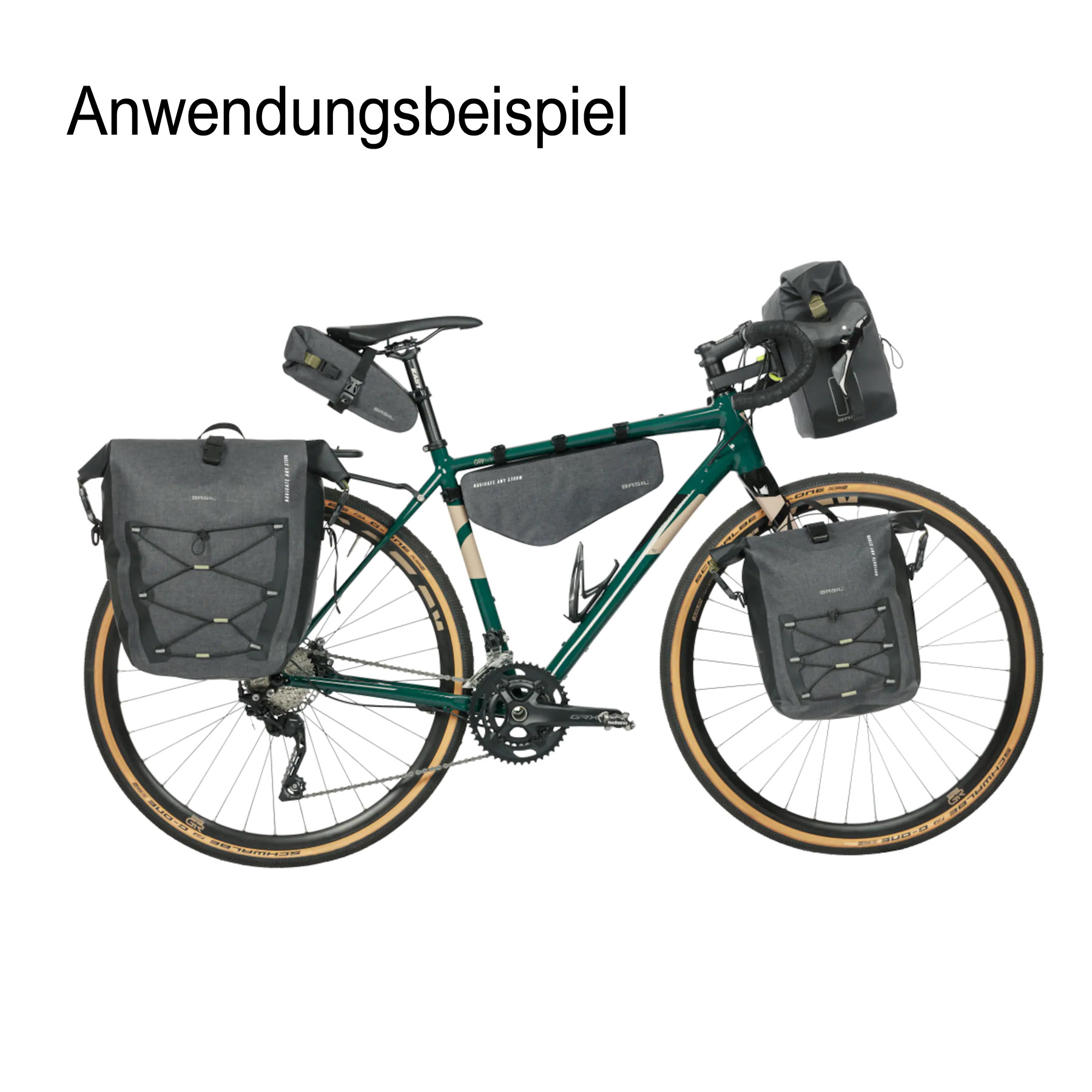 Basil Navigator Storm Fietstas L - Sac à Vélo Sportif Et Fonctionnel - Imperméable - Noir