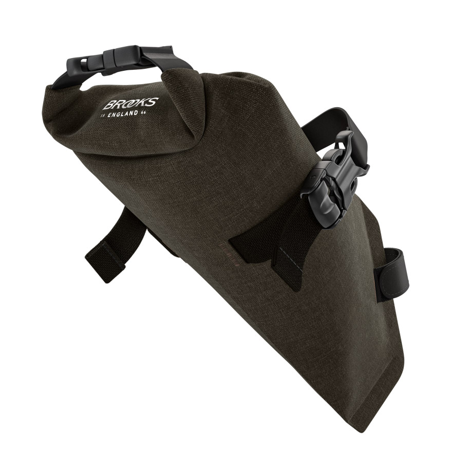 Brooks Scape Saddle Roll Bag Satteltasche 1L mud green