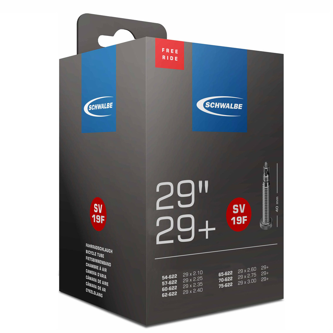 2X Schwalbe SV 19F Chambre à Air 40 Mm Pour 29" (54/75-622) Freeride - Foto 7