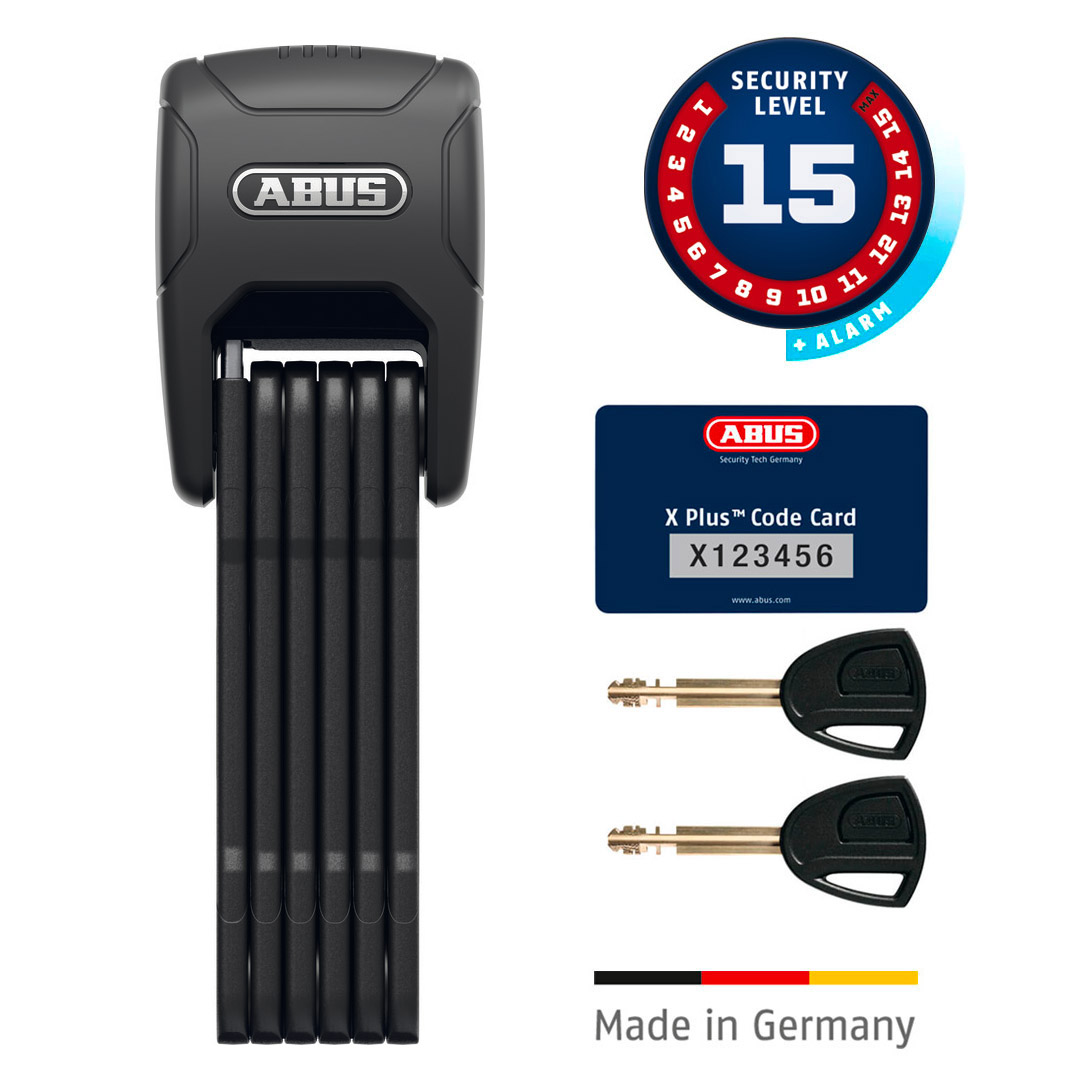 ABUS Bordo Granit 6500KA Alarm XPlus SH Folding Lock 90 cm A69052