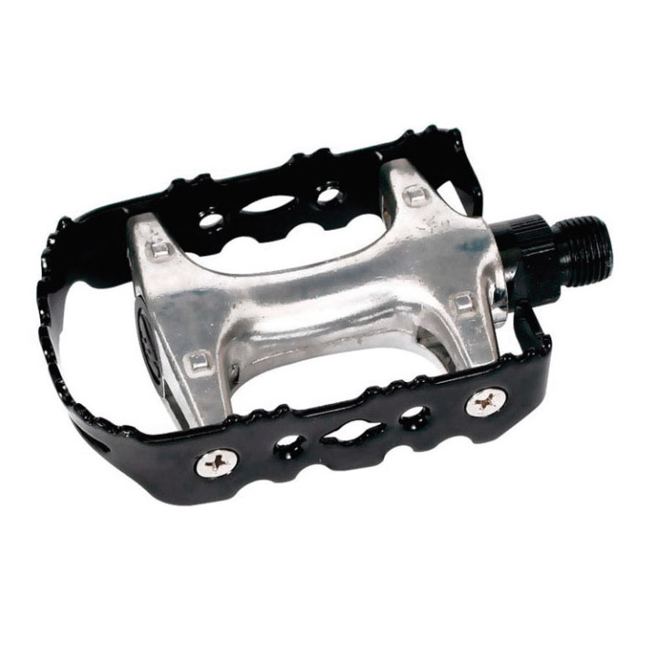 Longus SP-910S MTB Fahrradpedale Alu Schwarz / Silber