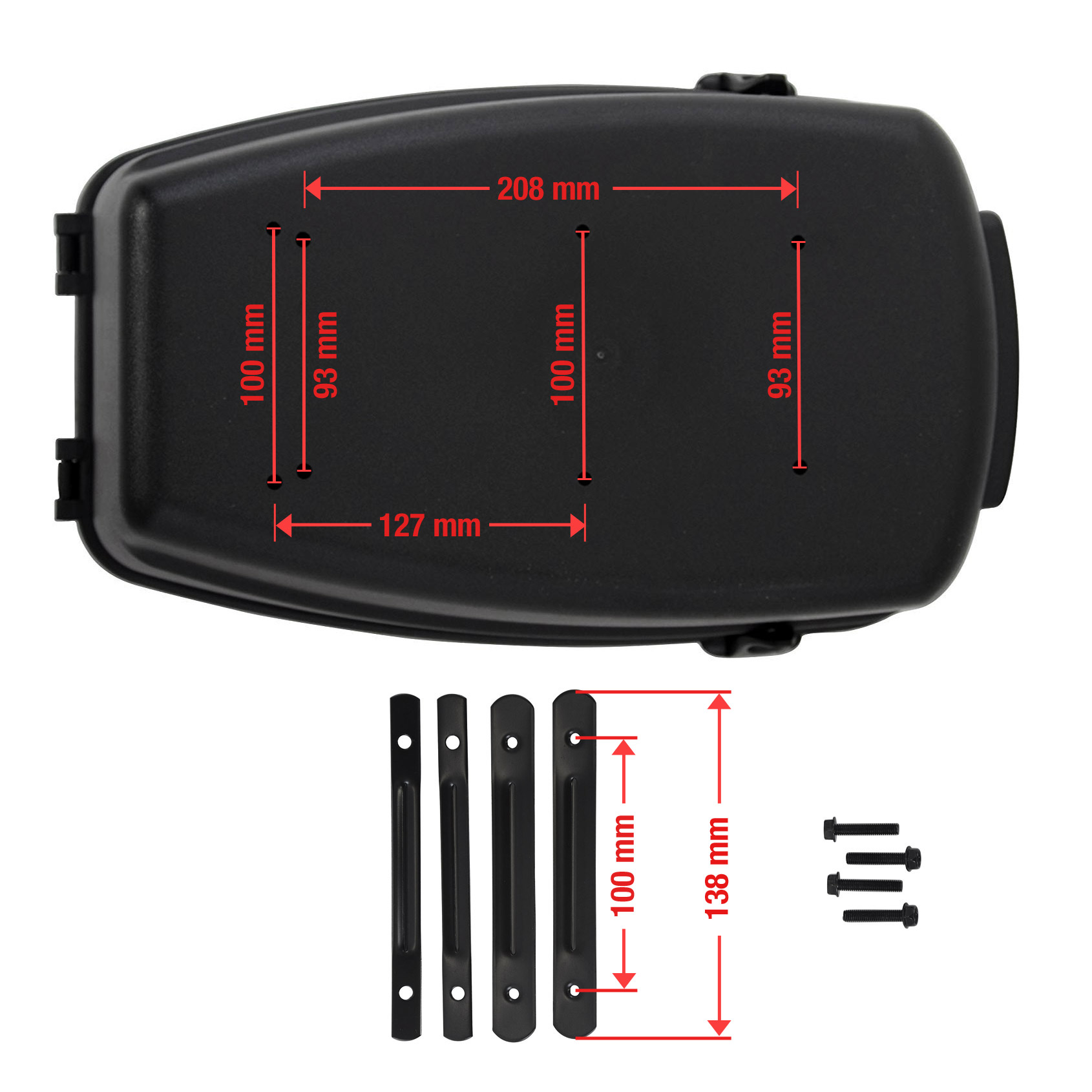 contec-trunk-space-gepaecktraegerbox-fahrradkoffer-topcase-skizze Contec Trunk Space Gepäckträgerbox Fahrradkoffer Topcase