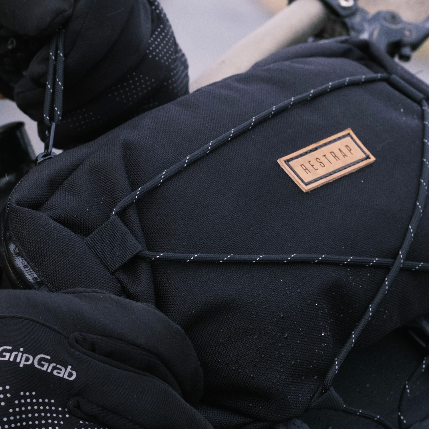 restrap bar bag holster and food pouch and dry bag