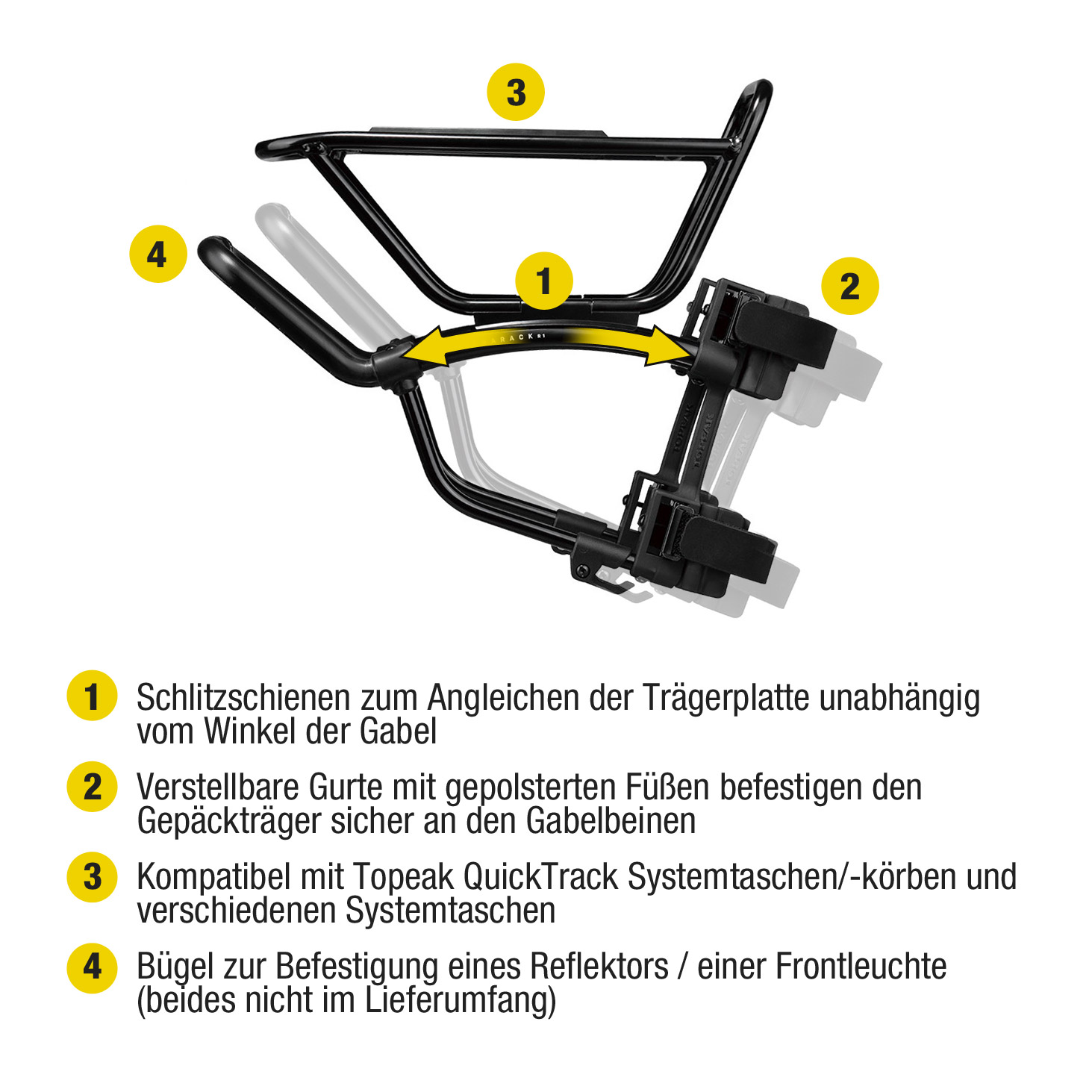 Topeak TetraRack M1 Front MTB Rack vorne | 15100045