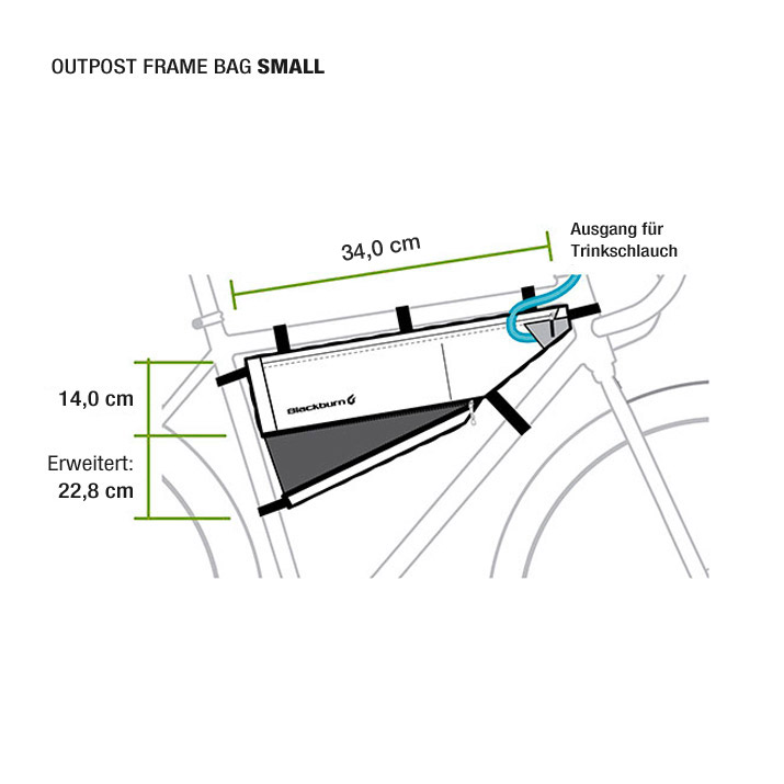 Blackburn Outpost Frame Bag Frame Bag (34/40/48 cm) S 3510643