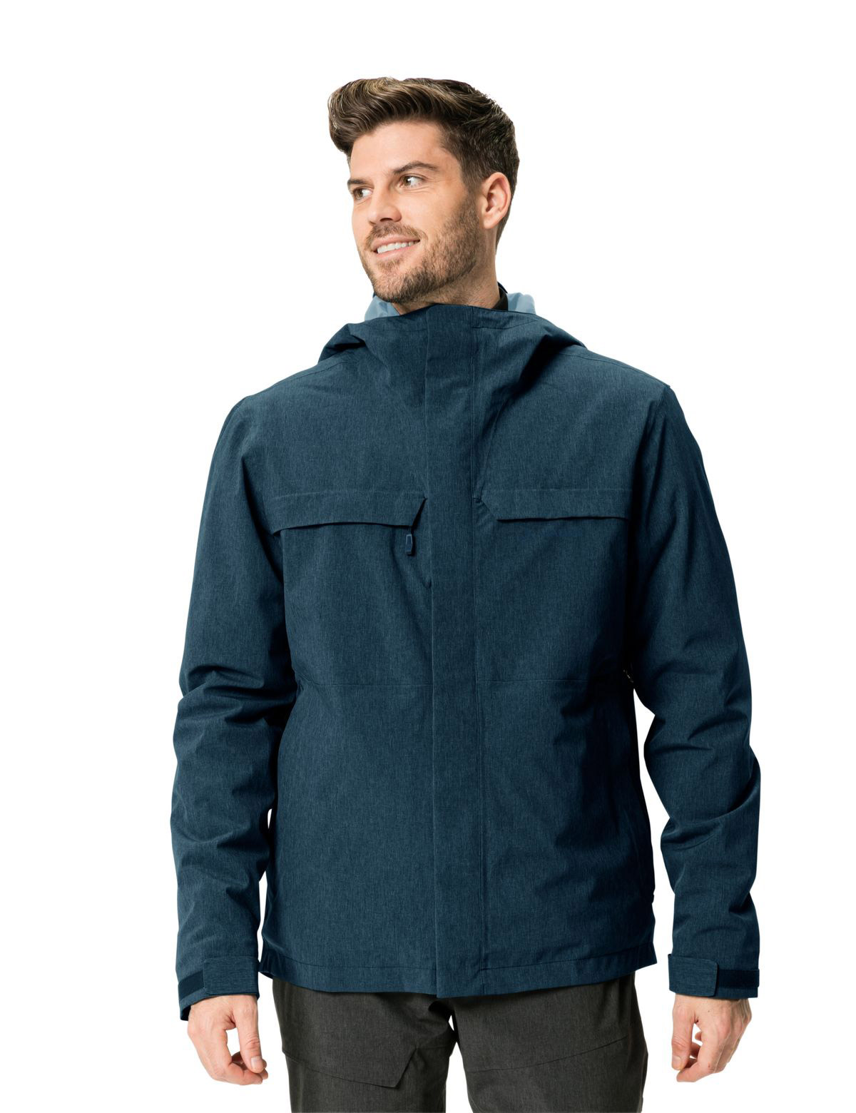 VAUDE Mens Yaras Warm Rain Jacket Regenjacke Dark Sea M 428671795300