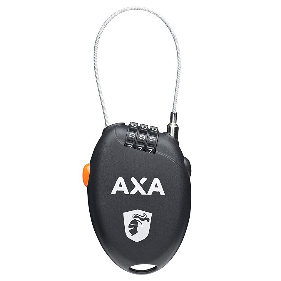 AXA Roll 75 Bike Helmschloss / Cable Lock with Kombination
