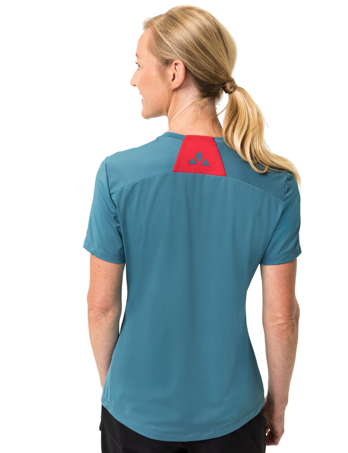 Vaude Qimsa Logo Shirt met Korte Mouwen Dames - cassis