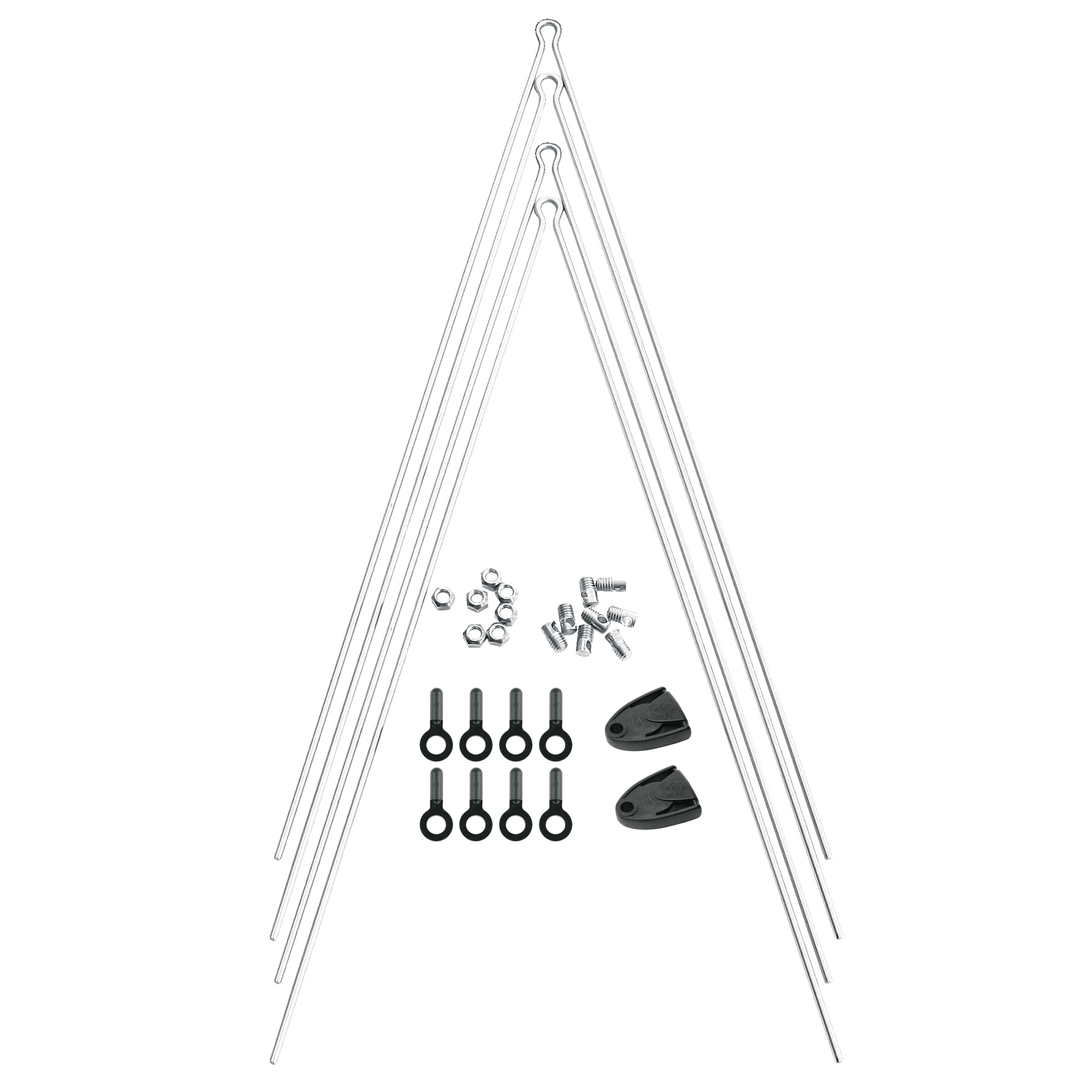 SKS V-Streben Set 10184 mit Secu-Clip für Chromoplastics Schutzbleche