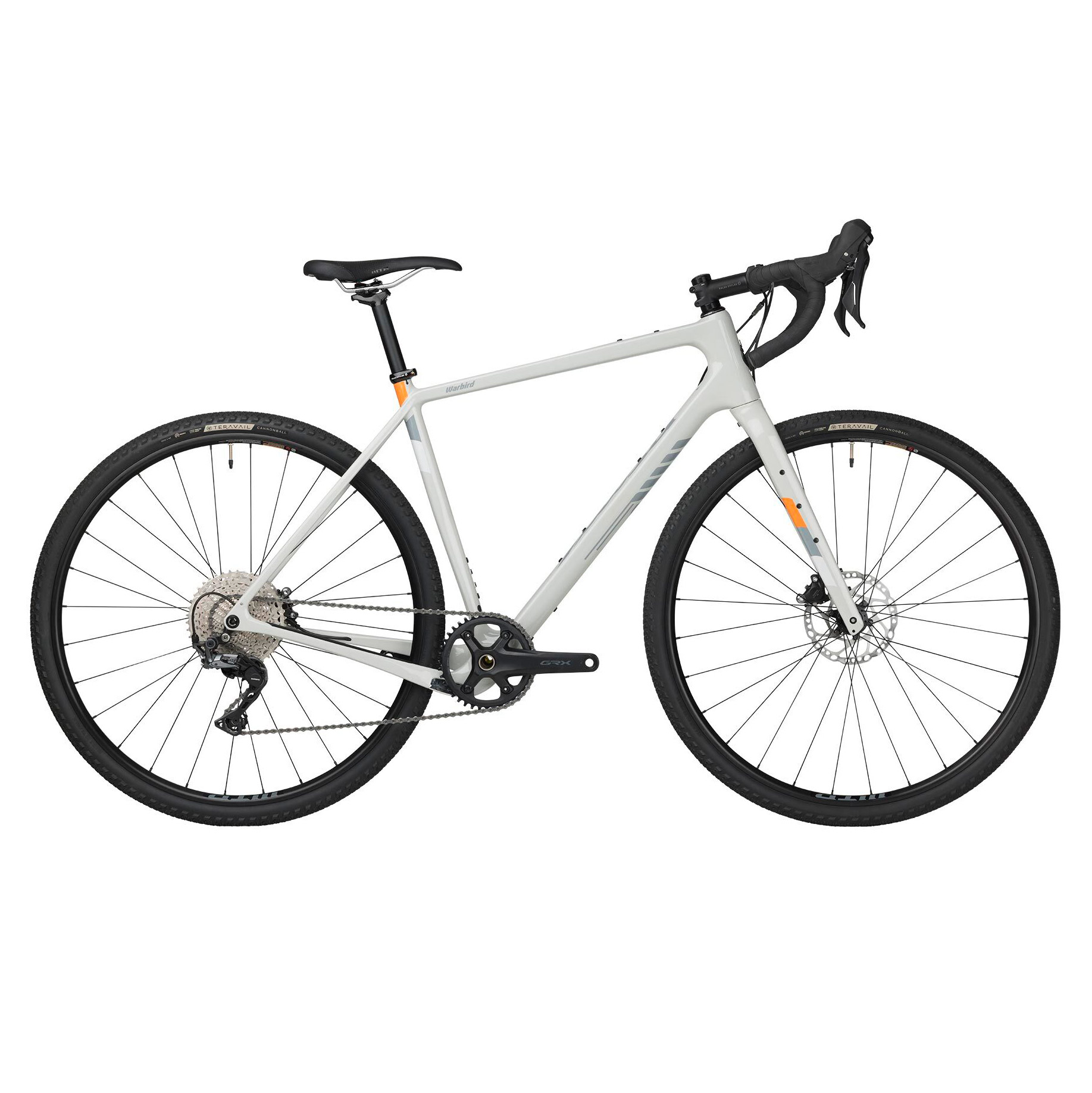 Salsa Warbird Carbon GRX 600 1x Gravel Komplettrad 700C Light Gray