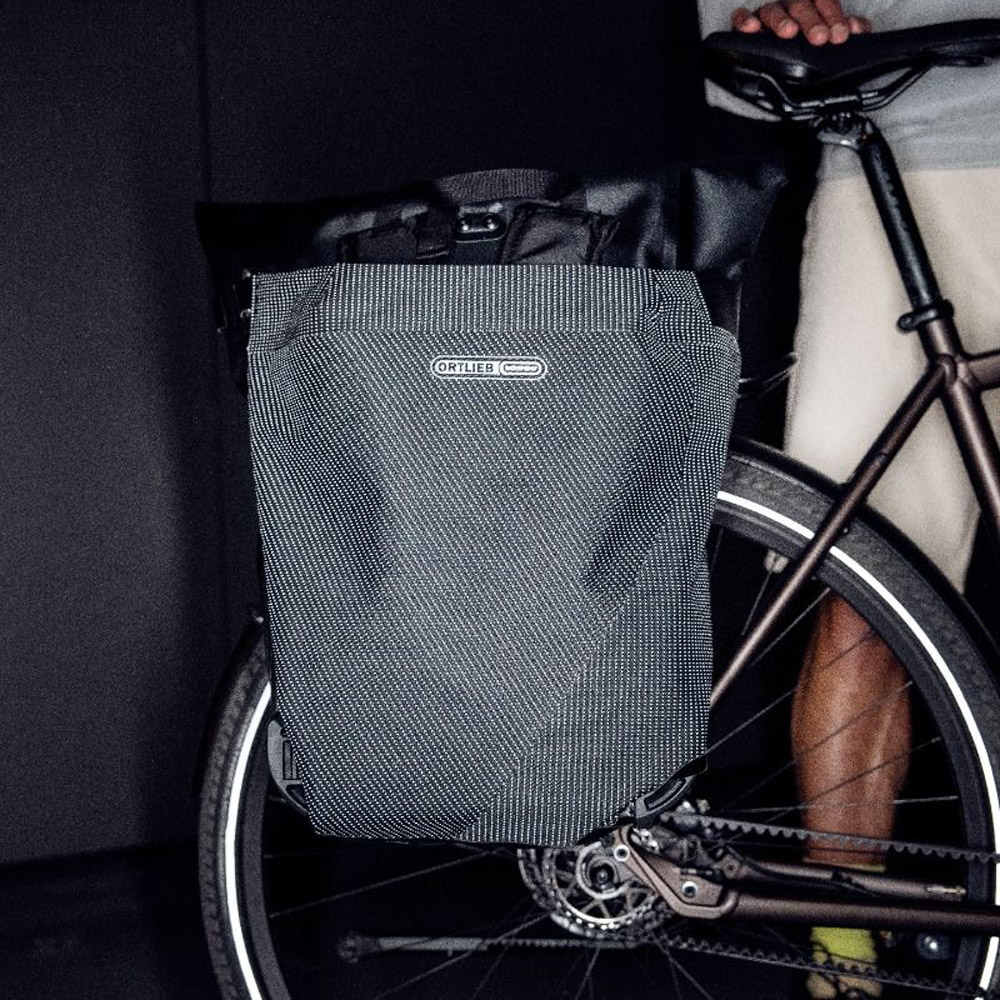 Ortlieb Vario PS High Vis QL2.1 Backpack & Rear Pannier Bag 26L | Black ...