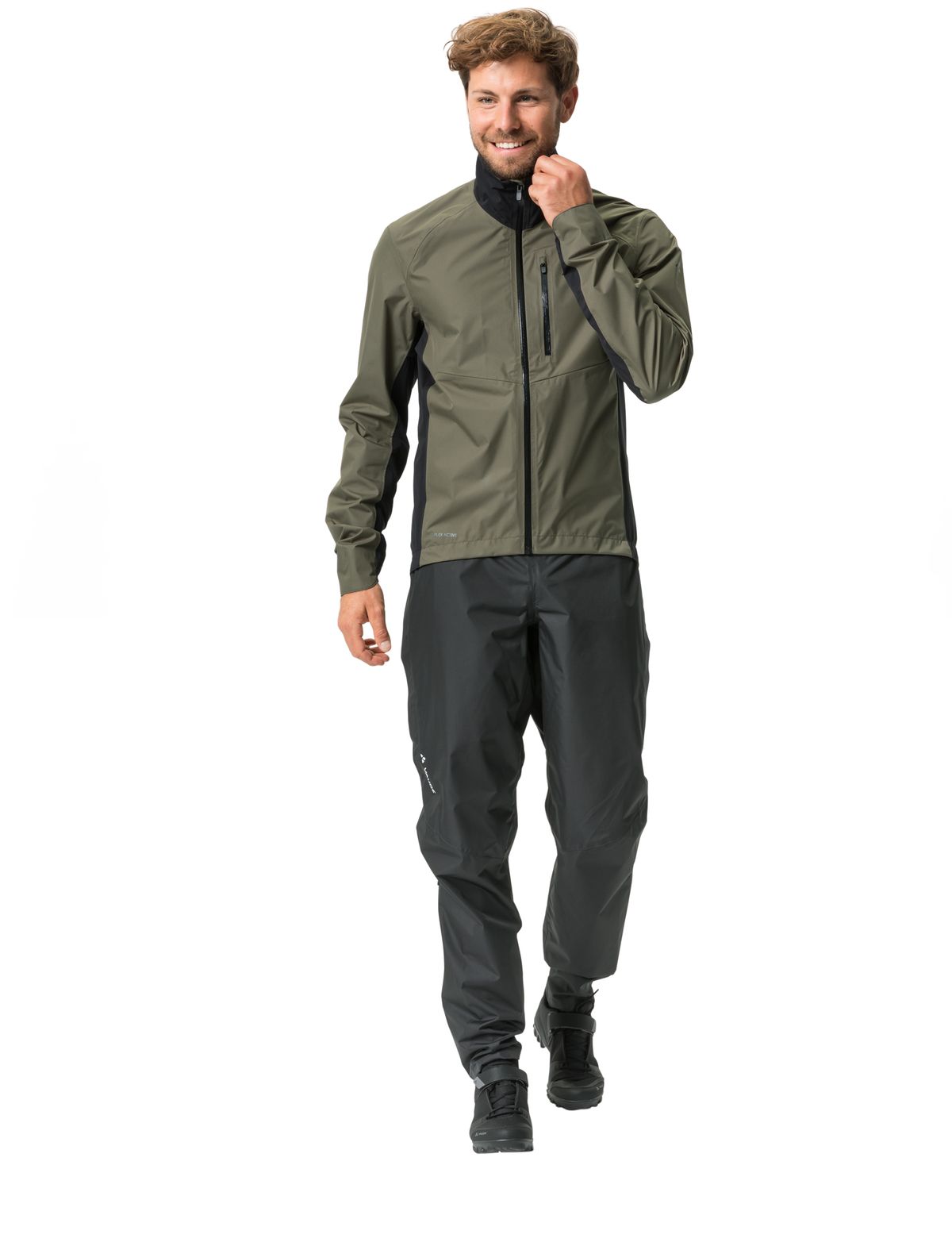 VAUDE Kuro Regenjack Zwart/Grijs Heren
