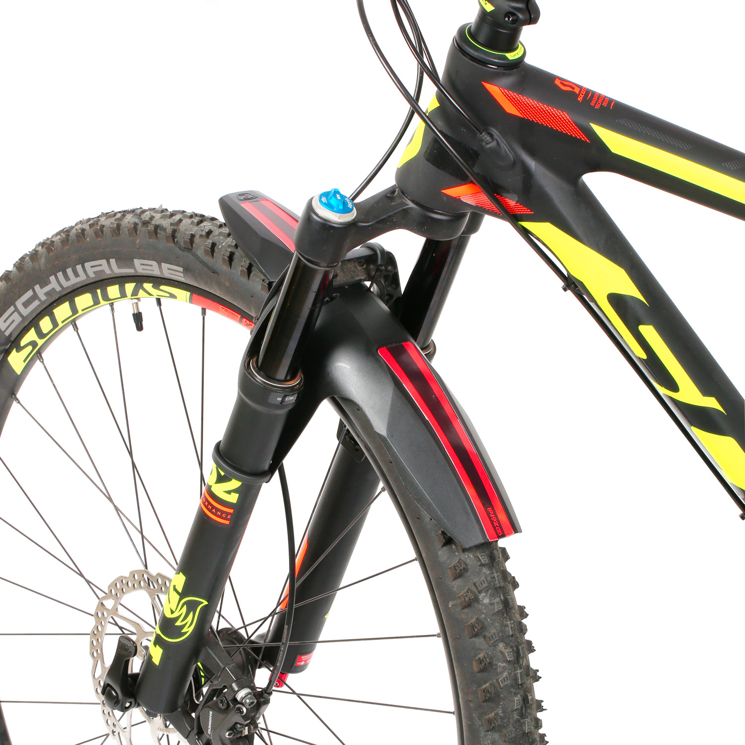 zefal-deflector-fm20-anwendung-001 Zefal Deflector FM20 MTB Schutzblech Mudguard Vorne für Federgabel