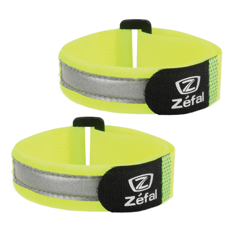 Zefal Doowah Hosenband Neon Gelb with Reflexstreifen 2 Stück