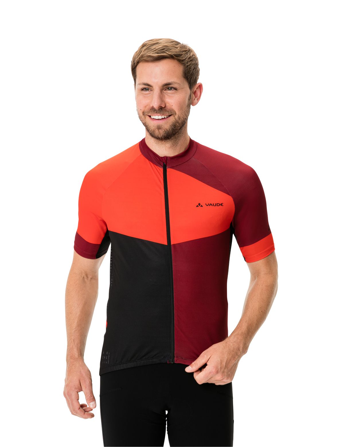 VAUDE Posta Tricot Fietsshirt Lange Mouwen Groen/Grijs Heren