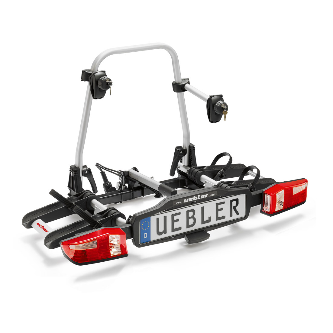 Uebler X21 S Fahrradträger / Kupplungsträger E-Bike geeignet, faltbar, abklappbar