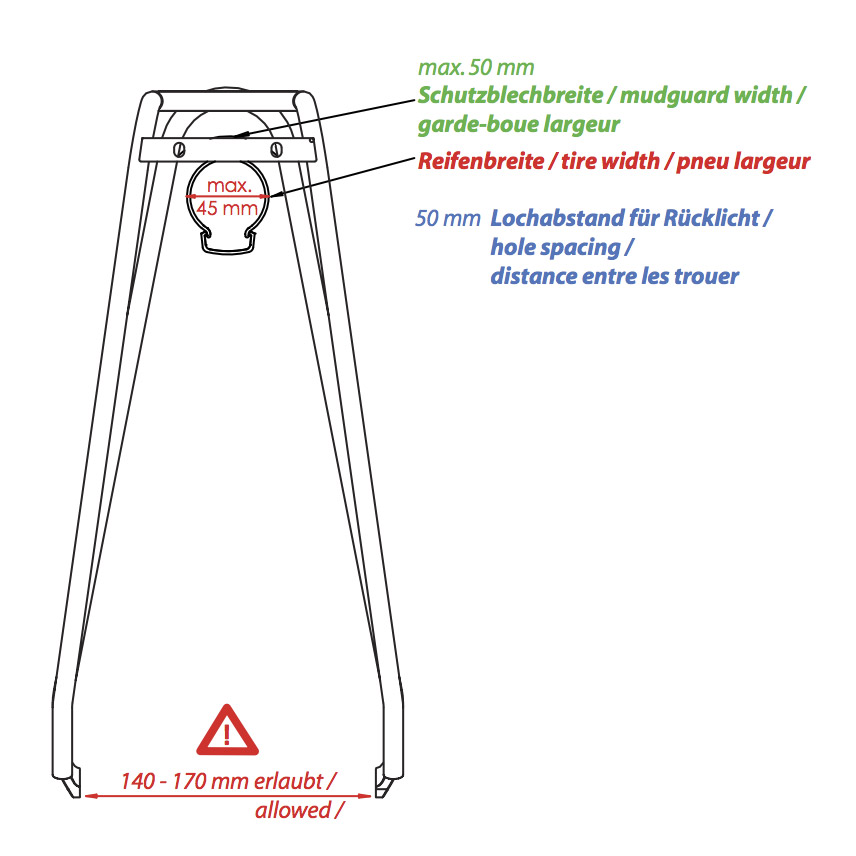 Tubus Fly Rear Rack tubus Fly Evo Bike Rack rear 26-28