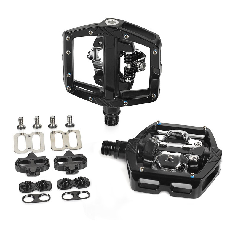 XLC PD-S24 MTB Plattformpedale mit Klickies SPD Schwarz