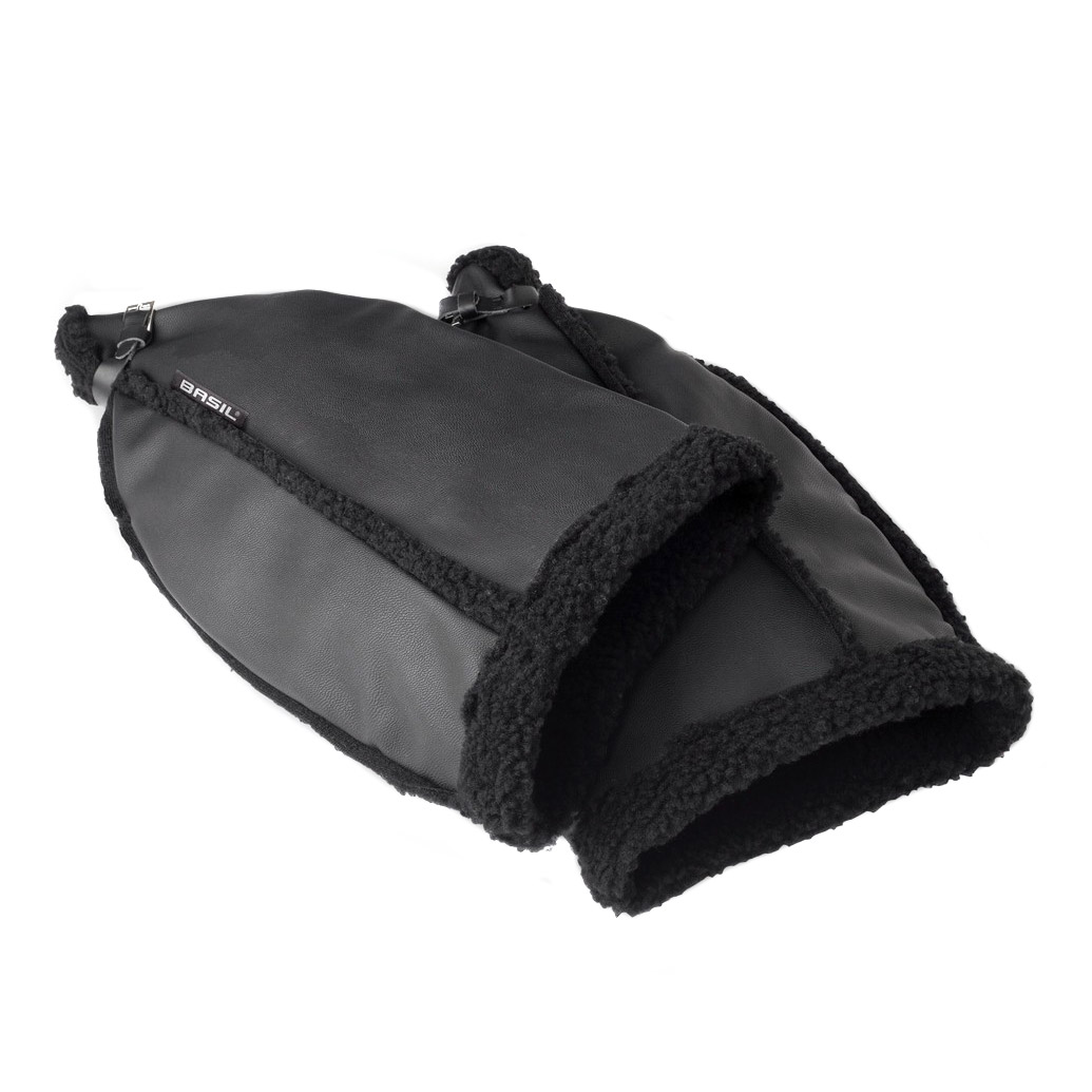 Basil Lenkerstulpen Winterhandschuhe für Fahrradlenker Schwarz (Paar)
