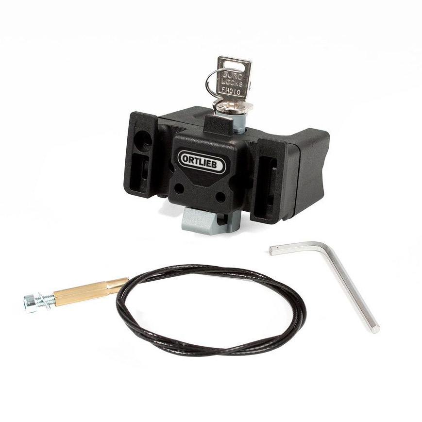 Ortlieb E185 Handlebar Mounting-Set Lenkerhalter mit Schloss