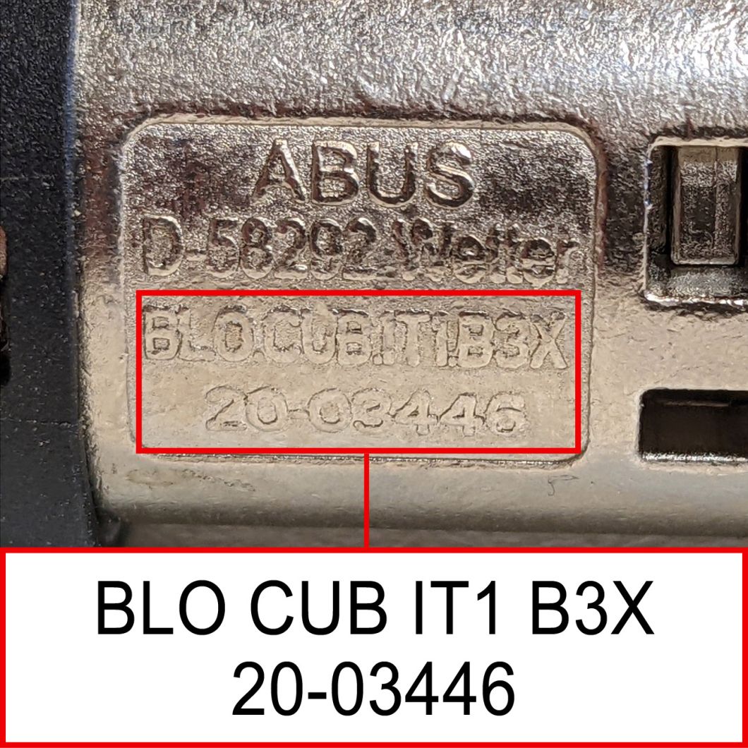 Serrure ABUS Pour Batterie De Vélo électrique Specialized – Modèle BLO SPE IT2 Plus, Intégrée