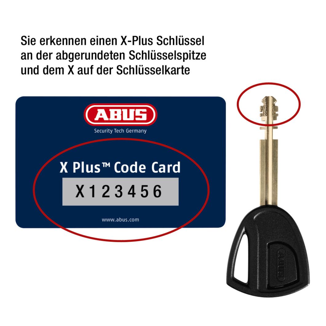 ABUS 6950M Granit XPlus Rahmenschloss (Sonderanfertigung, XPlus Code ...