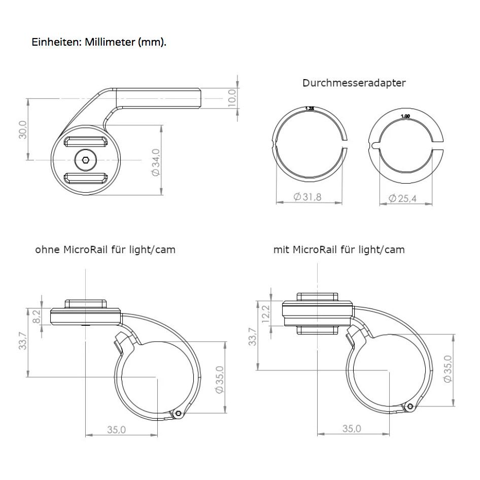 SP Connect Handlebar Mount Pro SPC/SPC+ Lenkerhalter FA003491162